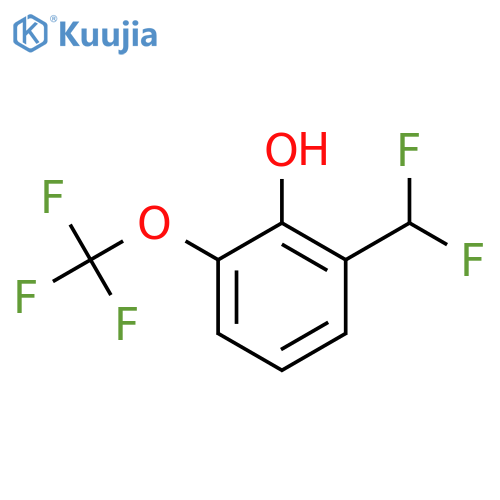 2-(Difluoromethyl)-6-(trifluoromethoxy)phenol structure