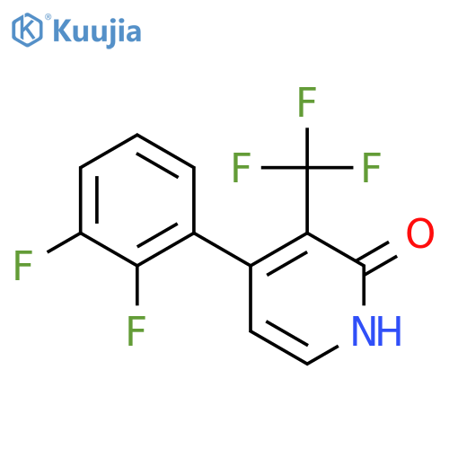 4-(2,3-Difluorophenyl)-2-hydroxy-3-(trifluoromethyl)pyridine structure