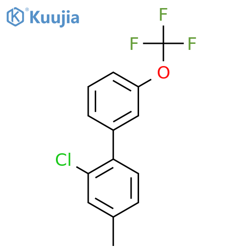 2-Chloro-4-methyl-3'-(trifluoromethoxy)biphenyl structure