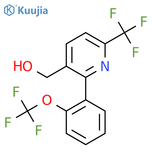 2-(2-(Trifluoromethoxy)phenyl)-6-(trifluoromethyl)pyridine-3-methanol structure