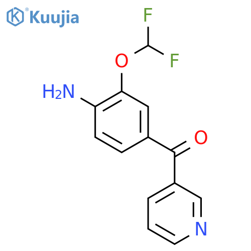 3-(4-Amino-3-(difluoromethoxy)benzoyl)pyridine structure