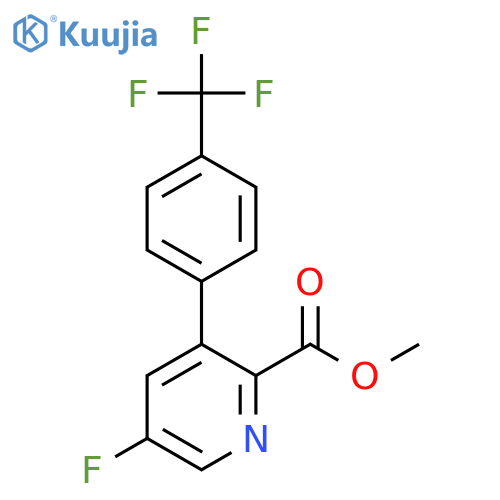 Methyl 5-fluoro-3-(4-(trifluoromethyl)phenyl)picolinate structure