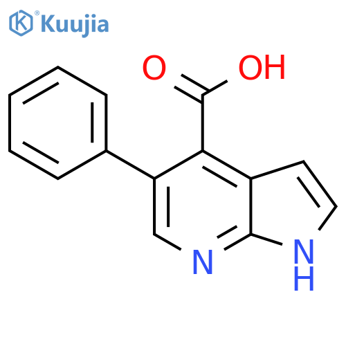 5-Phenyl-1H-pyrrolo[2,3-b]pyridine-4-carboxylic acid structure