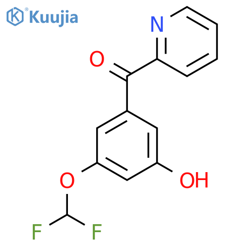 2-(3-(Difluoromethoxy)-5-hydroxybenzoyl)pyridine structure