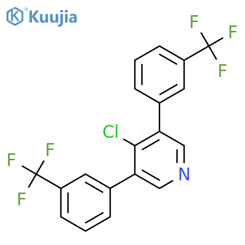3,5-Bis(3-(trifluoromethyl)phenyl)-4-chloropyridine structure