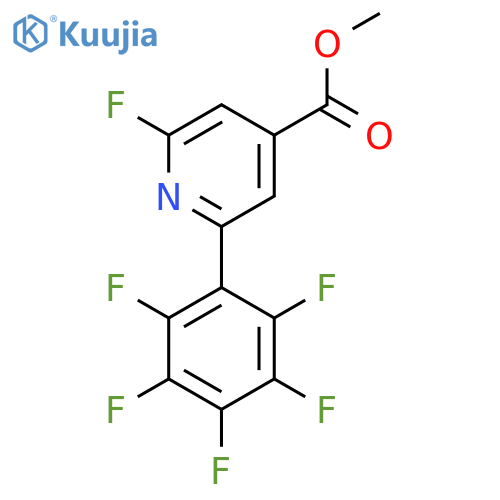 Methyl 2-fluoro-6-(perfluorophenyl)isonicotinate structure