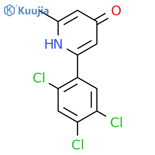 4-Hydroxy-2-methyl-6-(2,4,5-trichlorophenyl)pyridine structure