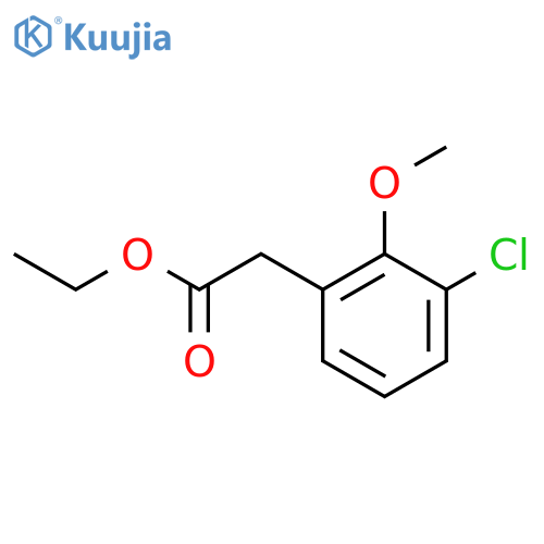 Ethyl 3-chloro-2-methoxyphenylacetate structure