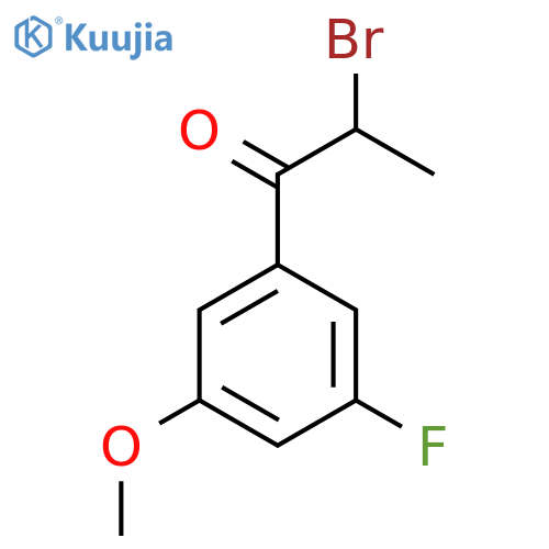 2-Bromo-3'-fluoro-5'-methoxypropiophenone structure