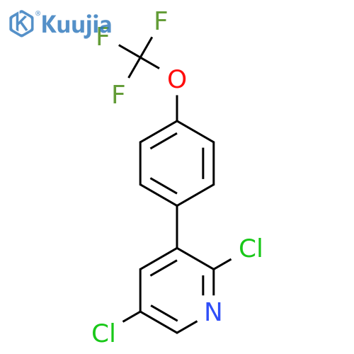 2,5-Dichloro-3-(4-(trifluoromethoxy)phenyl)pyridine structure