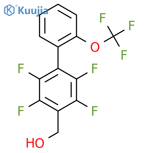 2,3,5,6-Tetrafluoro-2'-(trifluoromethoxy)biphenyl-4-methanol structure