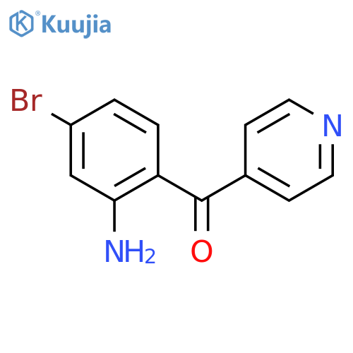 4-(2-Amino-4-bromobenzoyl)pyridine structure