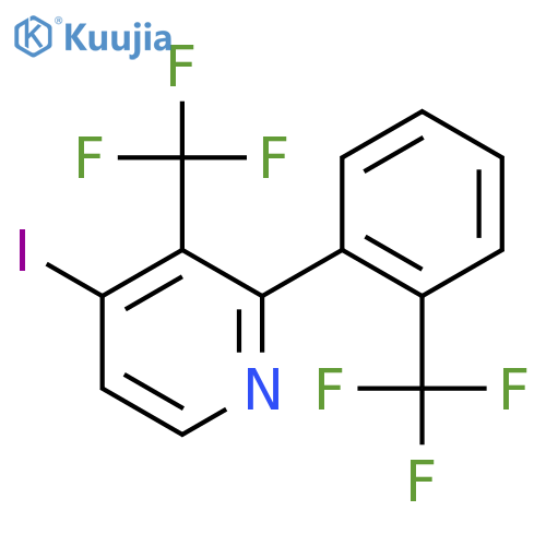 4-Iodo-3-(trifluoromethyl)-2-(2-(trifluoromethyl)phenyl)pyridine structure