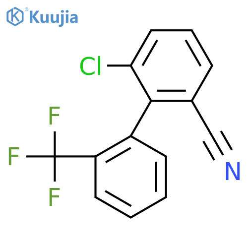 6-Chloro-2'-(trifluoromethyl)biphenyl-2-carbonitrile structure