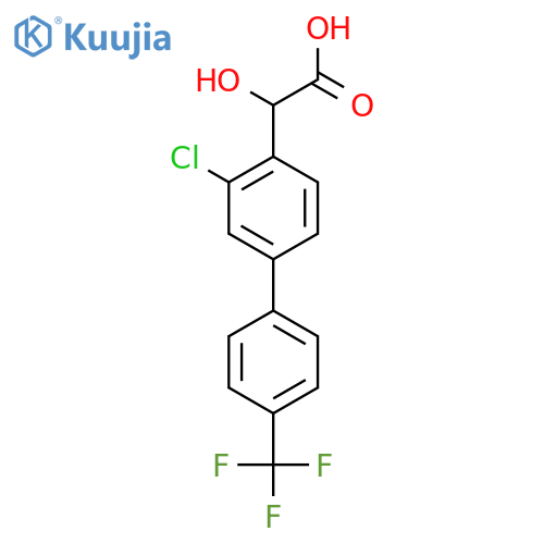 (3-Chloro-4'-(trifluoromethyl)biphenyl-4-yl)-hydroxy-acetic acid structure