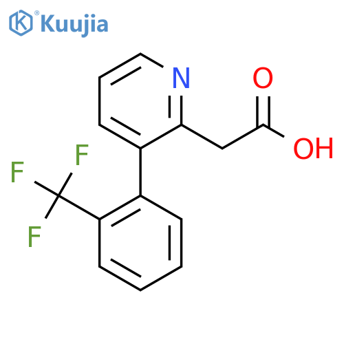 3-(2-(Trifluoromethyl)phenyl)pyridine-2-acetic acid structure