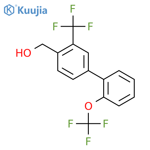 2'-(Trifluoromethoxy)-3-(trifluoromethyl)biphenyl-4-methanol structure