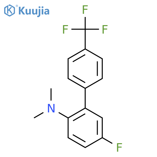 (5-Fluoro-4'-(trifluoromethyl)biphenyl-2-yl)-dimethyl-amine structure