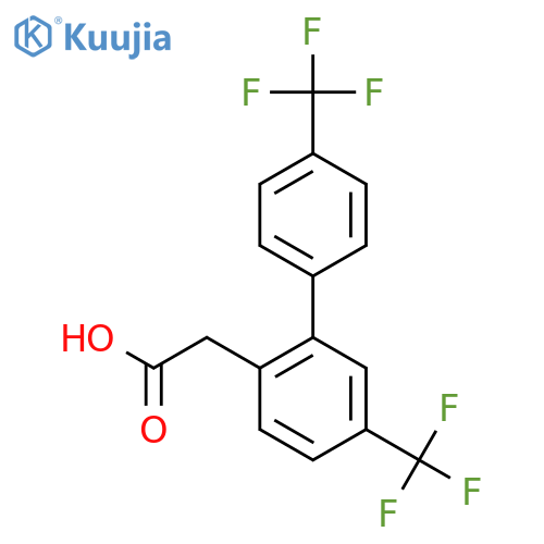 5,4'-Bis(trifluoromethyl)biphenyl-2-acetic acid structure
