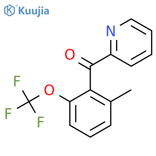2-(2-Methyl-6-(trifluoromethoxy)benzoyl)pyridine structure