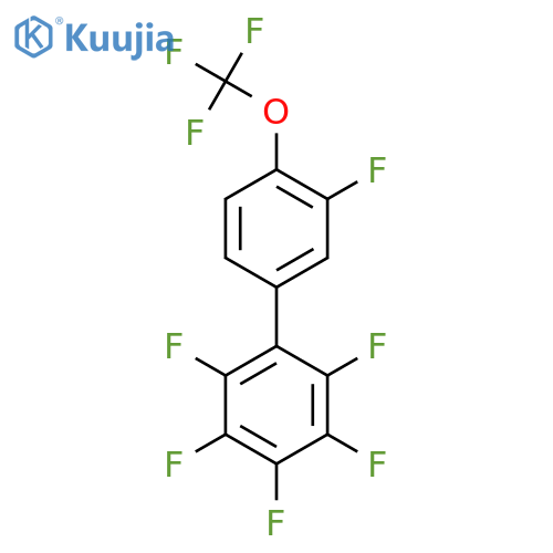 2,3,4,5,6,3'-Hexafluoro-4'-(trifluoromethoxy)biphenyl structure