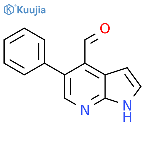 5-Phenyl-1H-pyrrolo[2,3-b]pyridine-4-carboxaldehyde structure