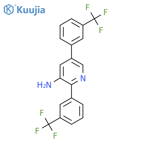 3-Amino-2,5-bis(3-(trifluoromethyl)phenyl)pyridine structure