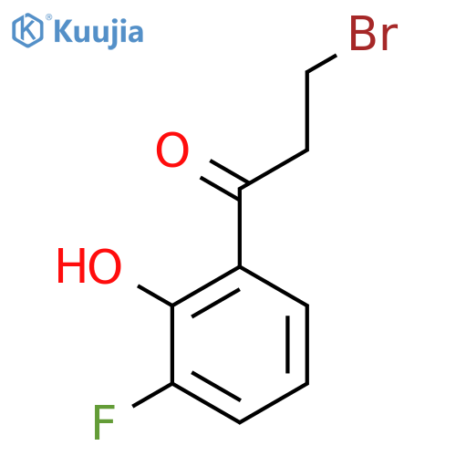 3-Bromo-3'-fluoro-2'-hydroxypropiophenone structure