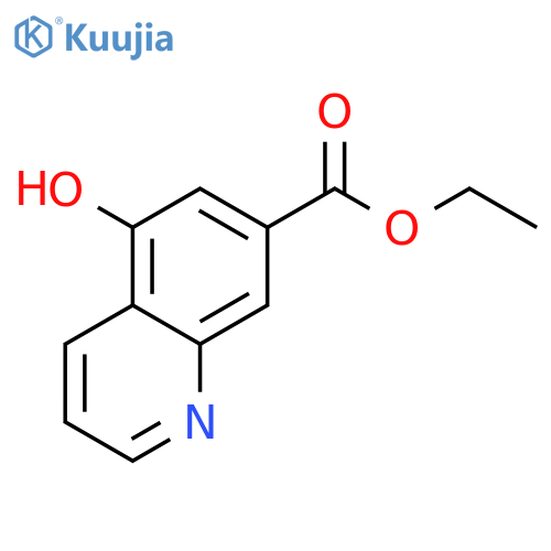 5-Hydroxy-quinoline-7-carboxylic acid ethyl ester structure