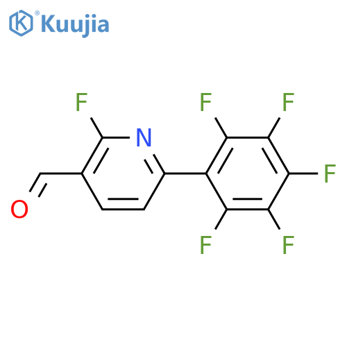 2-Fluoro-6-(perfluorophenyl)nicotinaldehyde structure