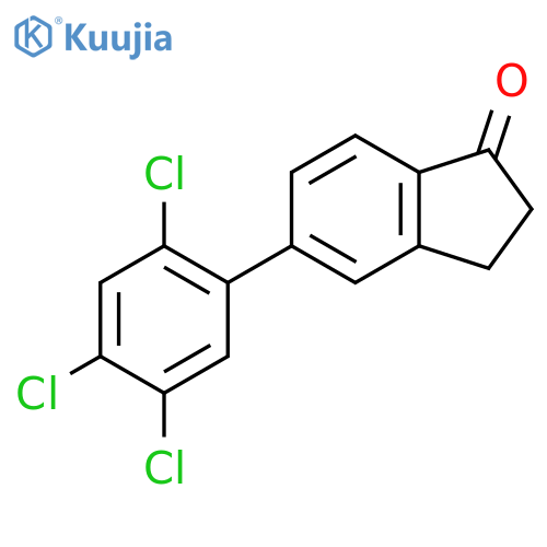5-(2,4,5-Trichlorophenyl)-1-indanone structure