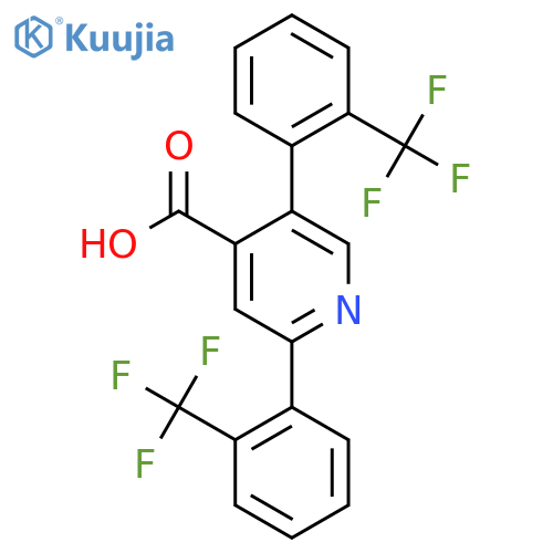 2,5-Bis(2-(trifluoromethyl)phenyl)isonicotinic acid structure