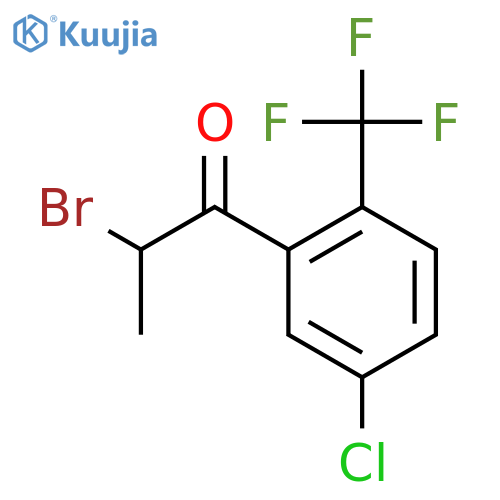 2-Bromo-5'-chloro-2'-(trifluoromethyl)propiophenone structure