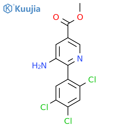 Methyl 5-amino-6-(2,4,5-trichlorophenyl)nicotinate structure