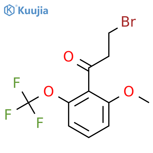 3-Bromo-2'-methoxy-6'-(trifluoromethoxy)propiophenone structure