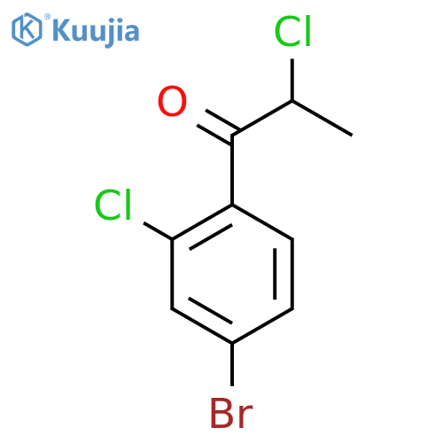 4'-Bromo-2,2'-dichloropropiophenone structure