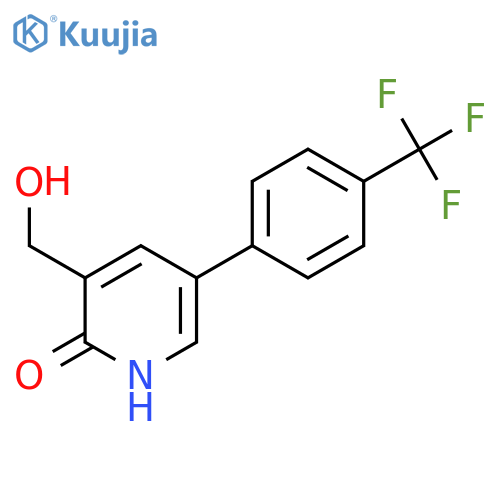 2-Hydroxy-5-(4-(trifluoromethyl)phenyl)pyridine-3-methanol structure
