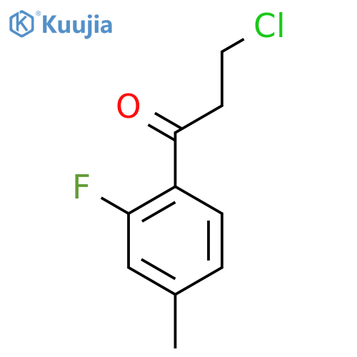3-Chloro-2'-fluoro-4'-methylpropiophenone structure