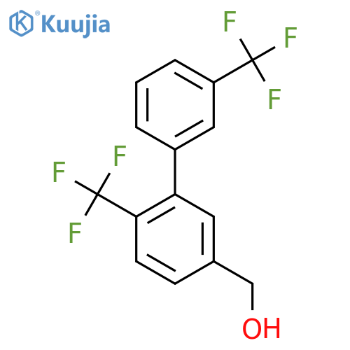 6,3'-Bis(trifluoromethyl)biphenyl-3-methanol structure