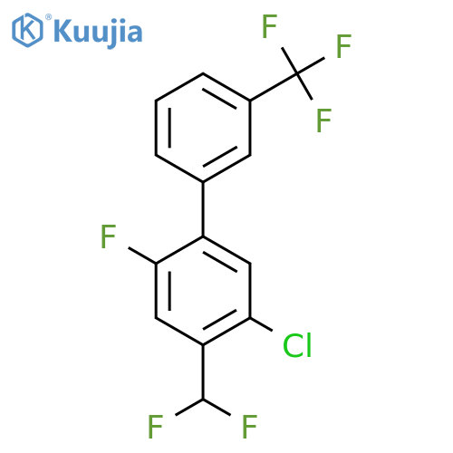 5-Chloro-4-(difluoromethyl)-2-fluoro-3'-(trifluoromethyl)biphenyl structure