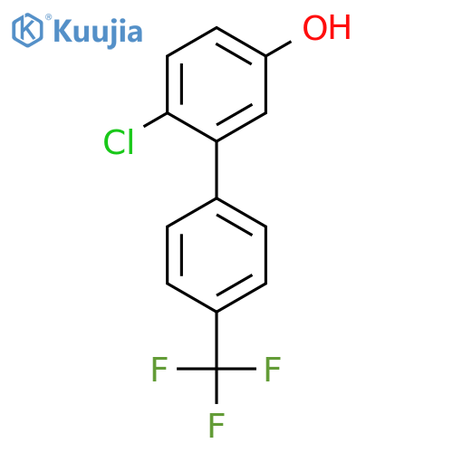 6-Chloro-3-hydroxy-4'-(trifluoromethyl)biphenyl structure