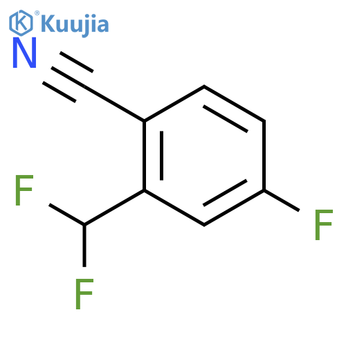 2-(difluoromethyl)-4-fluorobenzonitrile structure