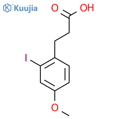 3-(2-Iodo-4-methoxyphenyl)propanoic acid structure