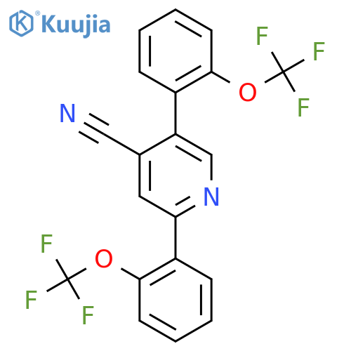 2,5-Bis(2-(trifluoromethoxy)phenyl)isonicotinonitrile structure