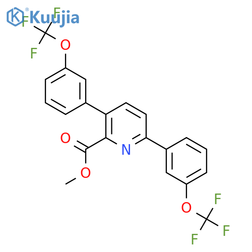 Methyl 3,6-bis(3-(trifluoromethoxy)phenyl)picolinate structure