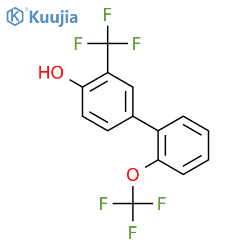 4-Hydroxy-2'-(trifluoromethoxy)-3-(trifluoromethyl)biphenyl structure
