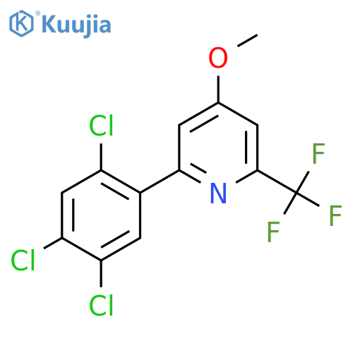 4-Methoxy-2-(2,4,5-trichlorophenyl)-6-(trifluoromethyl)pyridine structure