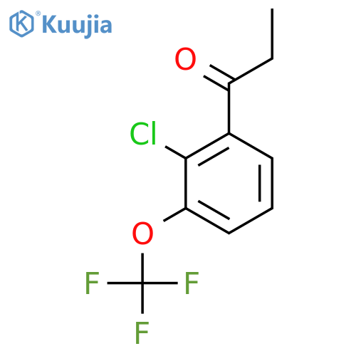 2'-Chloro-3'-(trifluoromethoxy)propiophenone structure