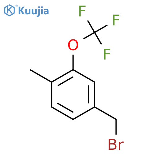 4-Methyl-3-(trifluoromethoxy)benzyl bromide structure