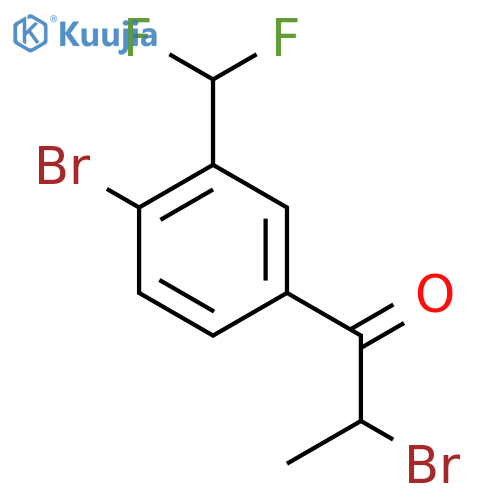 2,4'-Dibromo-3'-(difluoromethyl)propiophenone structure